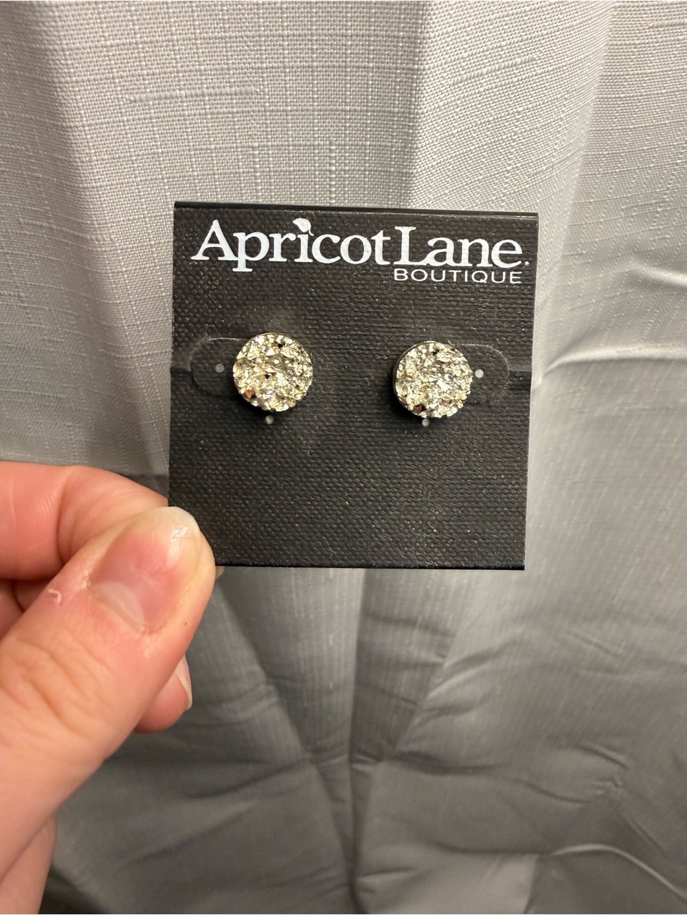 Gold Crystal Stud Earrings - Gold